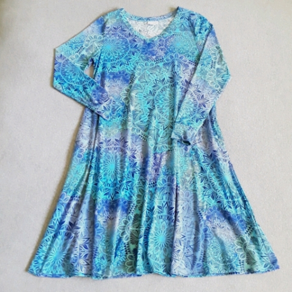 Blue Mandala Dress by LulaRoe